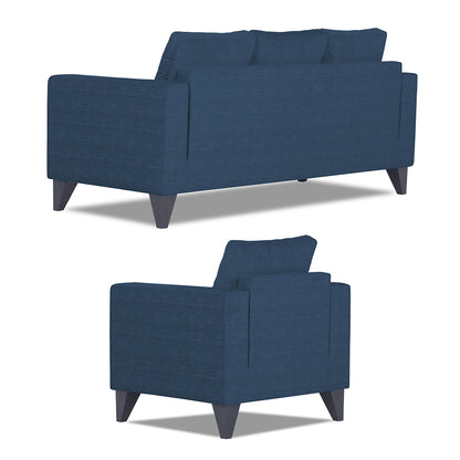 Adorn India Hallton Plain 3-1-1 5 Seater Sofa Set (Blue) (3 Year Warranty)