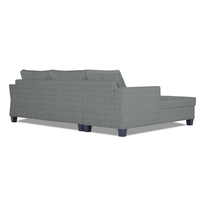 Adorn India Valencia Plus Decent L Shape 6 Seater Sofa Set (Left Hand Side) (Grey)