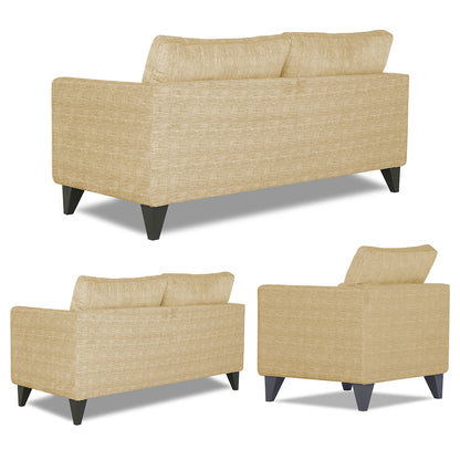 Adorn India Enzo Decent 3+2+1 6 Seater Sofa Set with Centre Table (Beige)