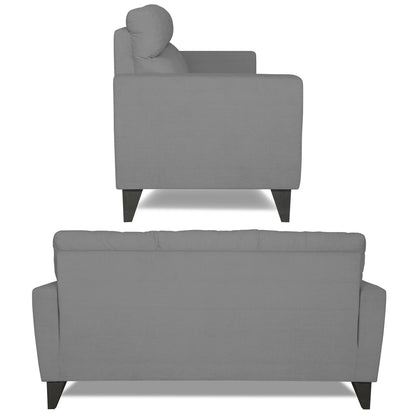 Adorn India Cardello 3-2 Five Seater Sofa Set (Grey)