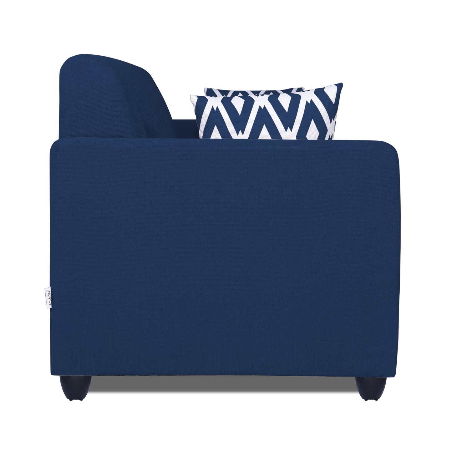 Adorn India Rio Highback 3 Seater Sofa (Blue) (3 Year Warranty)