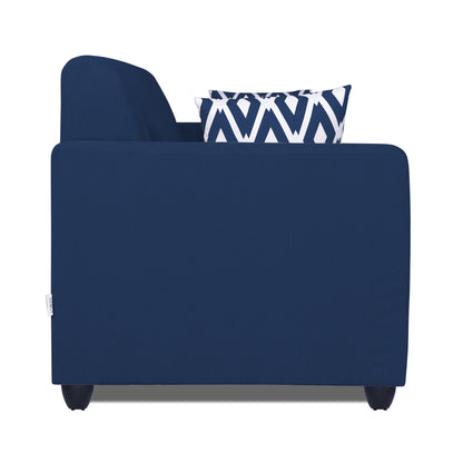 Adorn India Rio Highback 3 Seater Sofa (Blue) (3 Year Warranty)