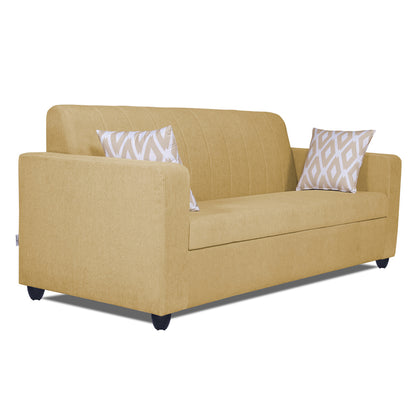 Adorn India Rio Highback 3+2 5 Seater Sofa Set (Beige) (3 Year Warranty)