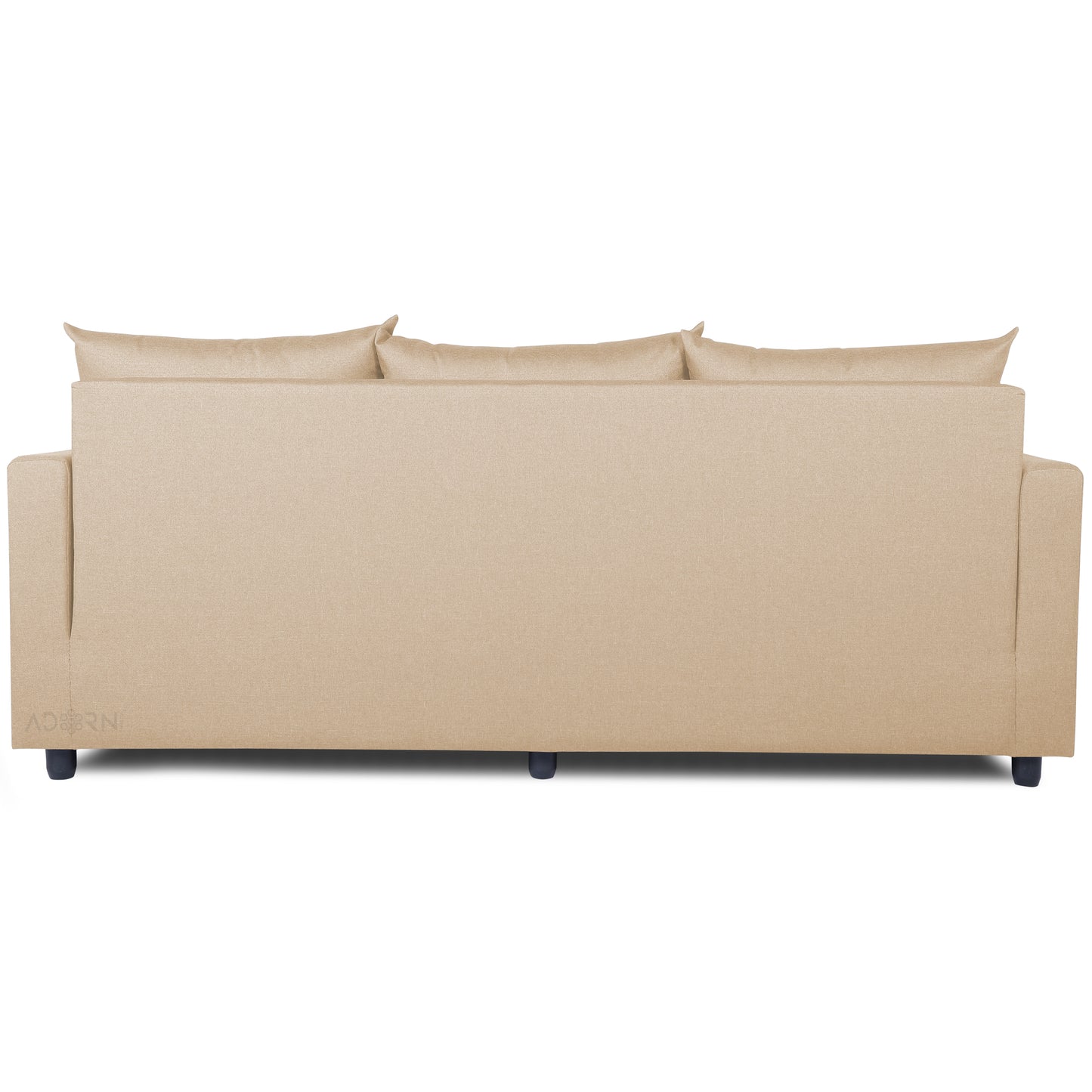 Adorn India New Straight Line Modular 5 Seater Sofa Set (Beige) - Wood