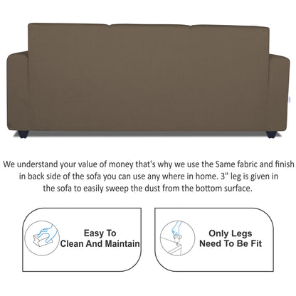 Adorn India Monteno 3-1-1 5 Seater Sal Sofa Set (Brown) (3 Year Warranty)
