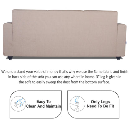 Adorn India Monteno 3-1-1 5 Seater Sofa Set (Beige) (3 Year Warranty)