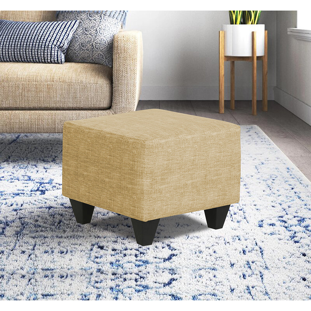 Adorn India Decent 5 Puffy Single Seater (Beige)