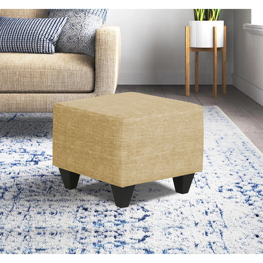 Adorn India Decent 5 Puffy Single Seater (Beige)