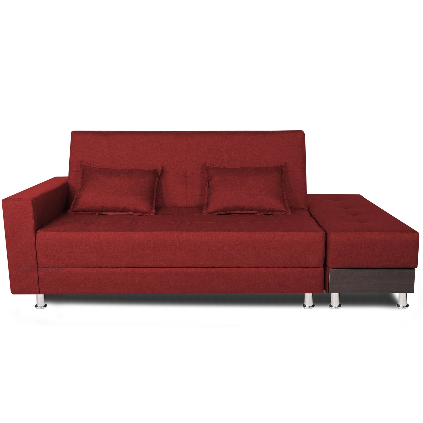 Adorn India Flora Sofa Cum bed (Maroon)