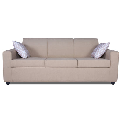 Adorn India Monteno 3 Seater Sofa (Beige) (3 Year Warranty)
