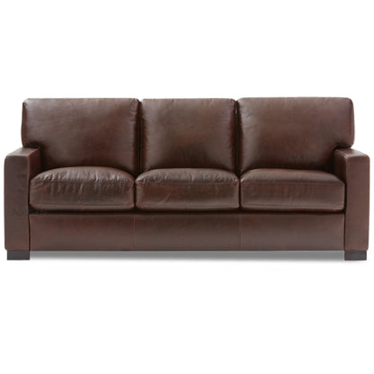 Adorn India Exclusive Rosina Leatherette Three Seater Sofa (Light Brown)