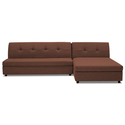 Adorn India Atlas Modular Sofa Set (Brown) (3 Year Warranty)