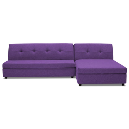 Adorn India Atlas Modular Sofa Set (Purple), Wood, Foam