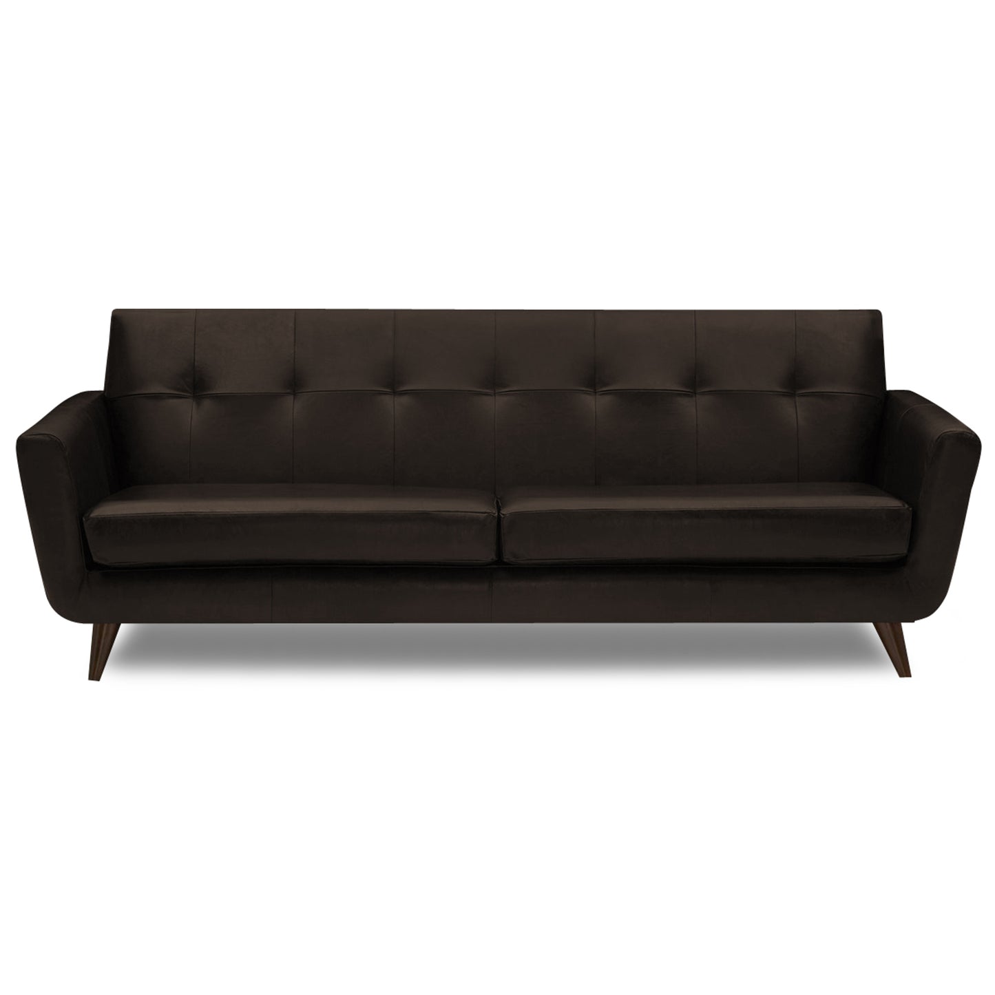 Adorn India Exclusive Alexus Leaterette Three Seater Sofa (Brown)