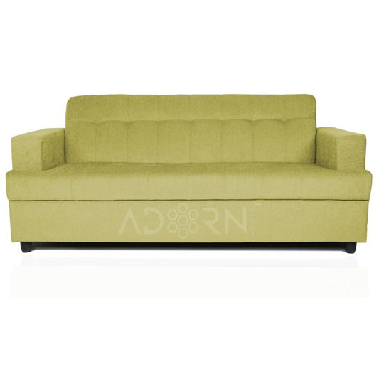 Adorn India Aleena 3 Seater Sofa(Green)
