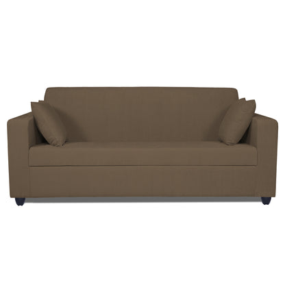 Adorn India Rio Decent 3 Seater Sofa(Brown) (3 Year Warranty)