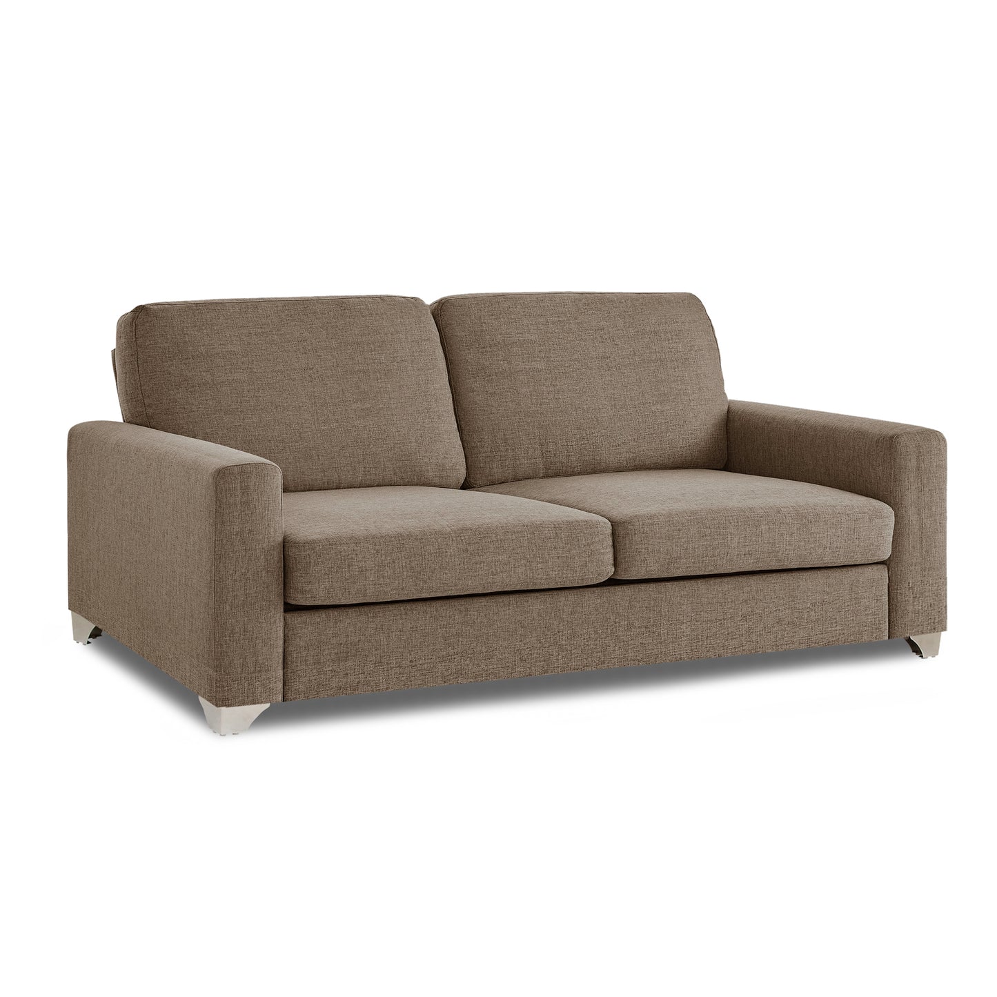 Adorn India Straight line 3+1+1 Seater Sofa Set(Camel)