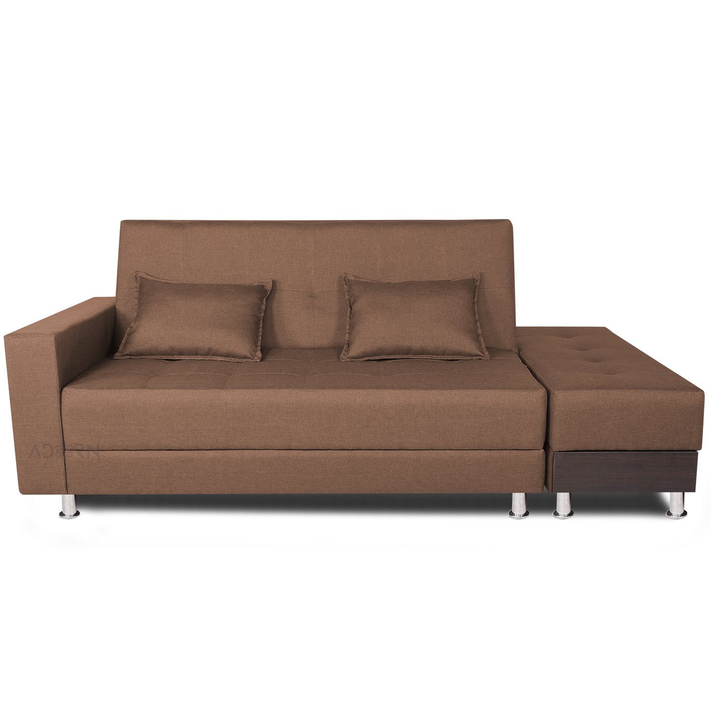 Adorn India Flora Sofa Cum bed (Camel)