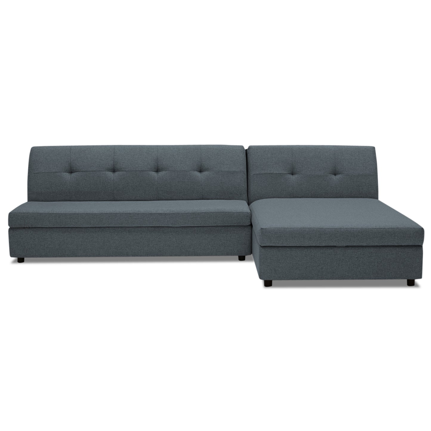 Adorn India Atlas Modular Sofa Set (Dark Grey)(3 Year Warranty)