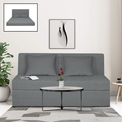 Adorn India Easy Highback Three Seater Sofa Cum Bed Decent 5' x 6' (Grey) (1 Year Warranty)
