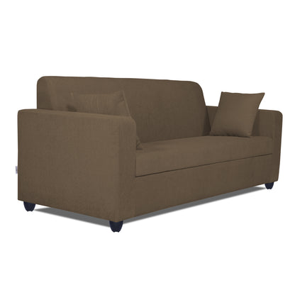 Adorn India Rio Decent 3 Seater Sofa(Brown) (3 Year Warranty)
