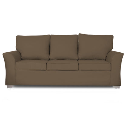 Adorn India Alexia 3 Seater Sofa(Camel)