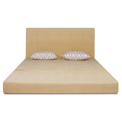 Adorn India Easy Highback Three Seater Sofa Cum Bed Rhombus 5' x 6' (Beige) (1 Year Warranty)