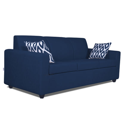 Adorn India Monteno 3 Seater Sofa (Blue) (3 Year Warranty)