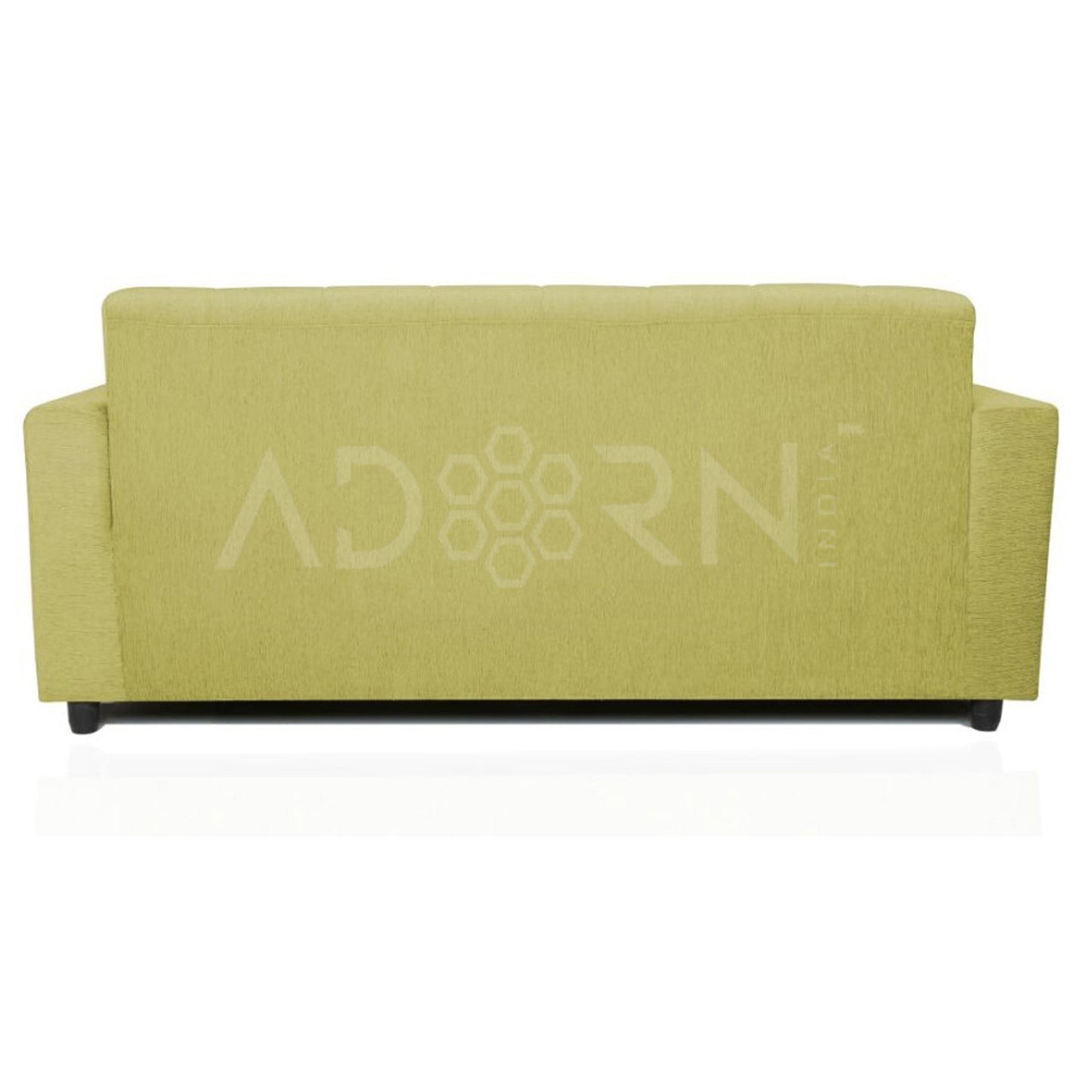 Adorn India Aleena 3 Seater Sofa(Green)