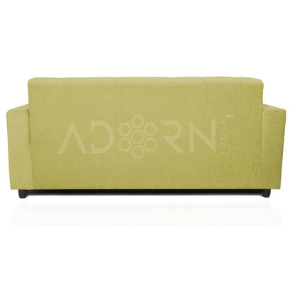 Adorn India Aleena 3 Seater Sofa(Green)