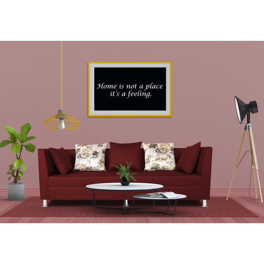 Adorn India Alica 3 Seater Sofa (Maroon), Wood, Foam