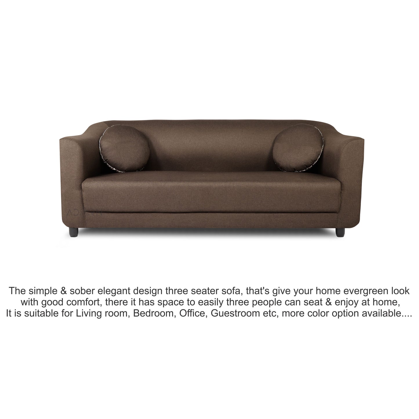 Adorn India Brisco 3 Seater Sofa (Camel)