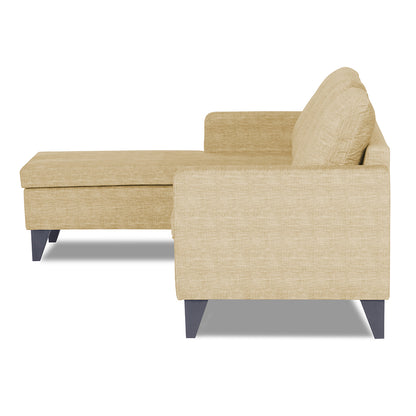 Adorn India Jonas Decent L Shape 5 Seater Sofa Set LHS (Beige) (3 Year Warranty)
