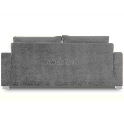 Adorn India Straight Line Five Seater Sofa Set 3-1-1 (Grey)