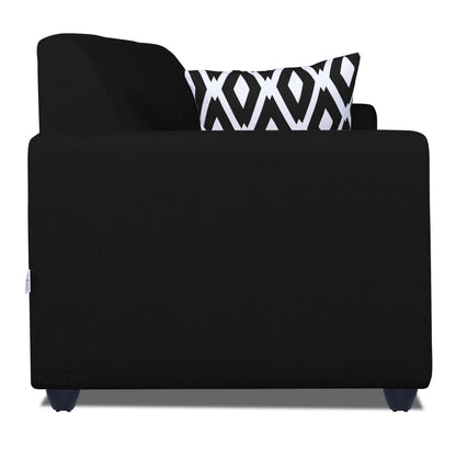 Adorn India Monteno 3-1-1 5 Seater Sofa Set (Black) (3 Year Warranty)