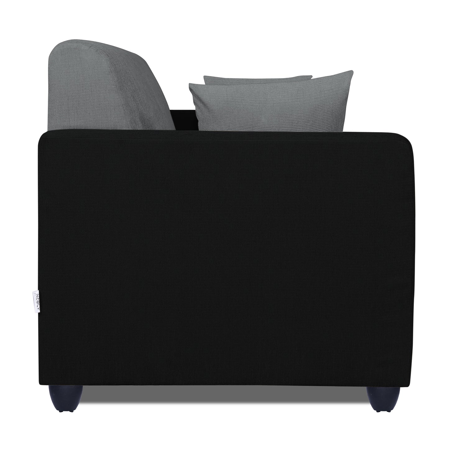Adorn India Rio Decent 3 Seater Sofa (Grey & Black) (3 Year Warranty)