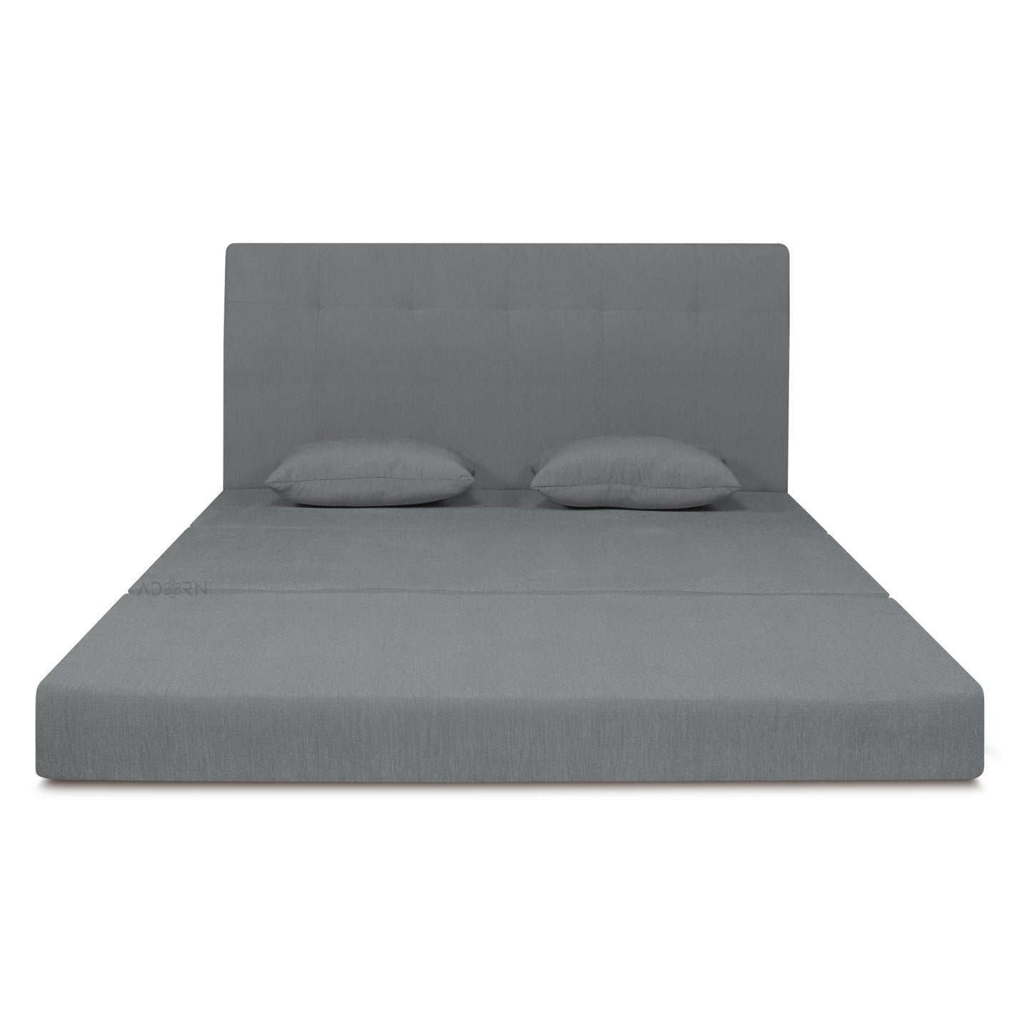Adorn India Easy Highback 3 Seater Sofa Cum Bed Decent 6' x 6' (Grey) (1 Year Warranty)