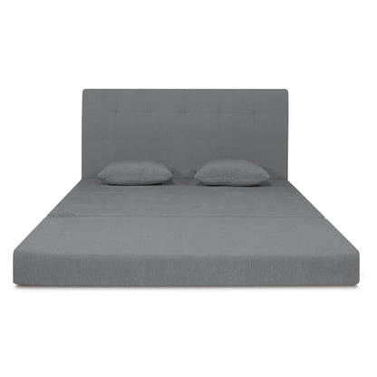 Adorn India Easy Highback 3 Seater Sofa Cum Bed Decent 6' x 6' (Grey) (1 Year Warranty)