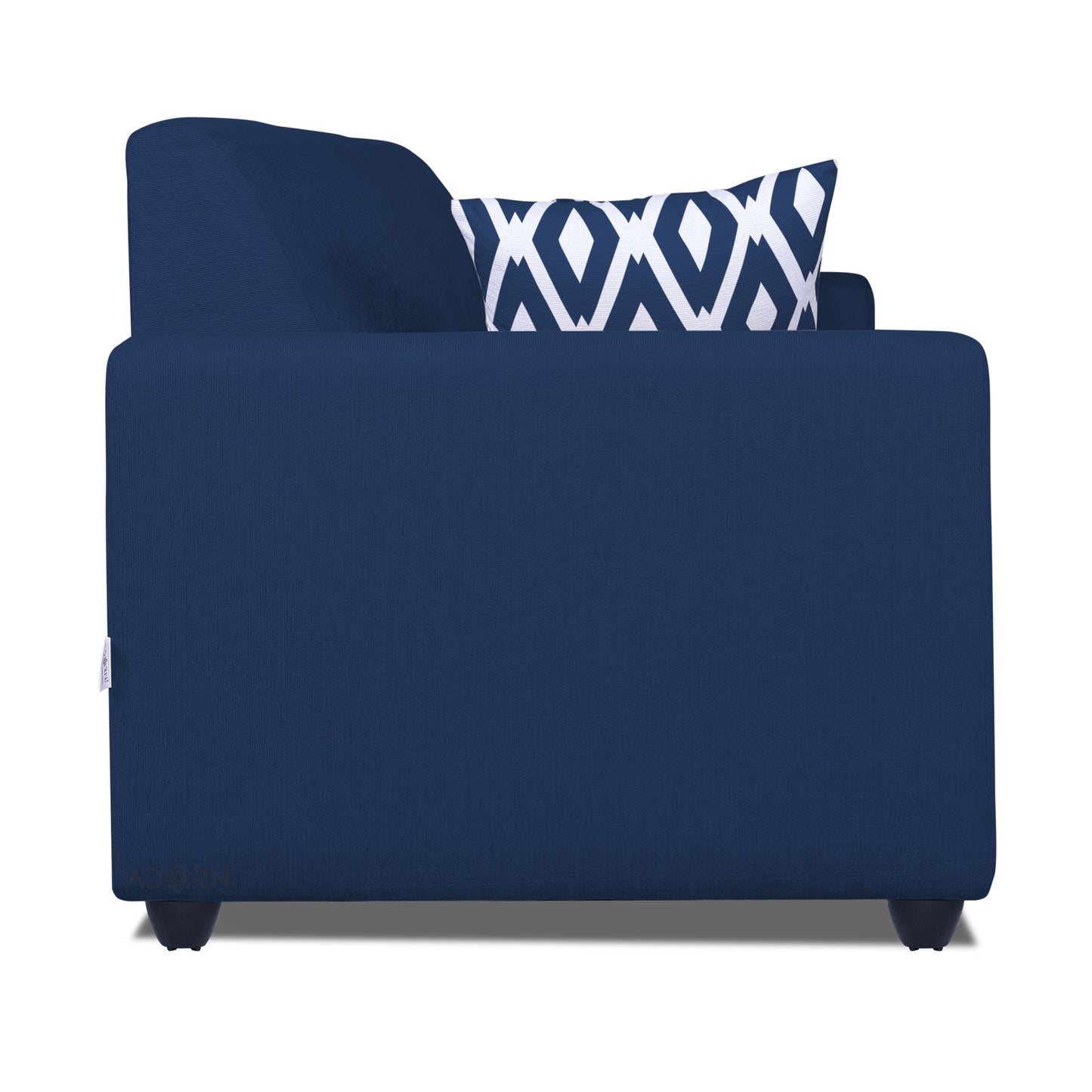 Adorn India Monteno 3 Seater Sofa (Blue) (3 Year Warranty)