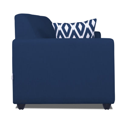 Adorn India Monteno 3 Seater Sofa (Blue) (3 Year Warranty)