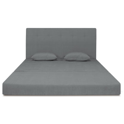 Adorn India Easy Highback Two Seater Sofa Cum Bed Decent 4' x 6' (Grey) (1 Year Warranty)