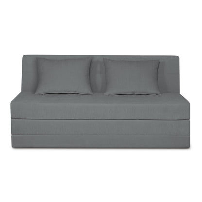 Adorn India Easy Highback 3 Seater Sofa Cum Bed Decent 6' x 6' (Grey) (1 Year Warranty)