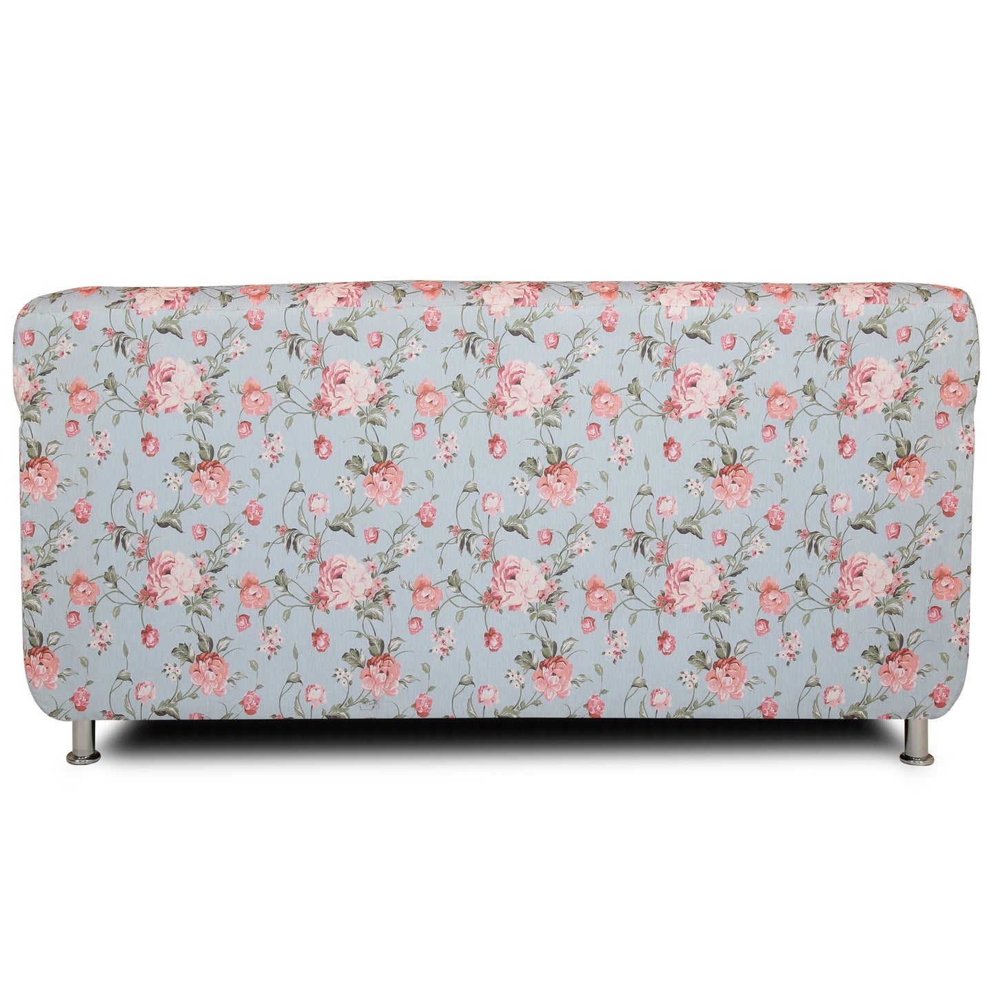Adorn India Roselyn Digital Print 3+2 5 Seater Sofa Set (Blue)