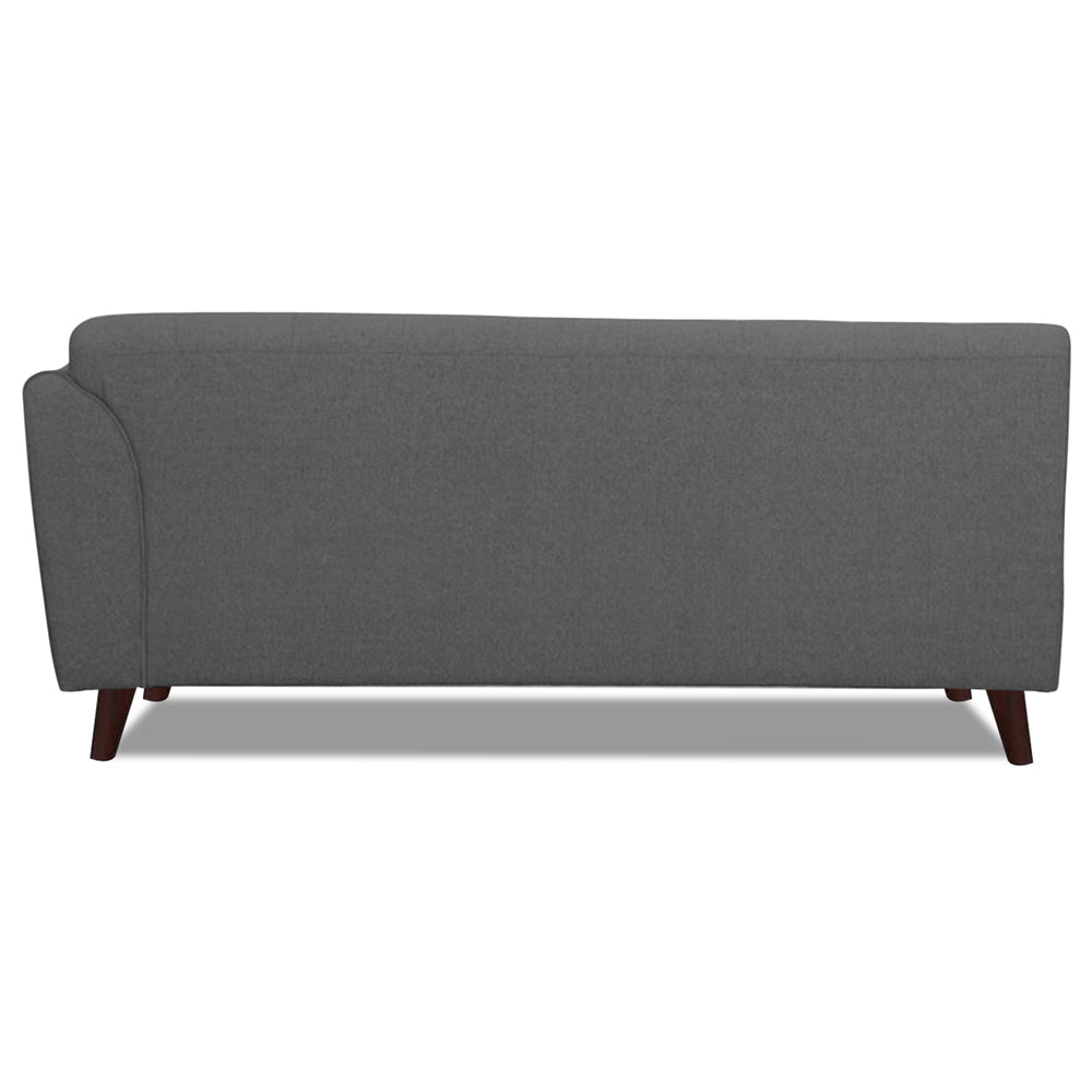 Adorn India Leaf 6 Seater Corner Sofa Left Hand Side (Grey)