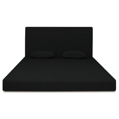 Adorn India Easy Highback Three Seater Sofa Cum Bed Decent 5' x 6' (Black) (1 Year Warranty)