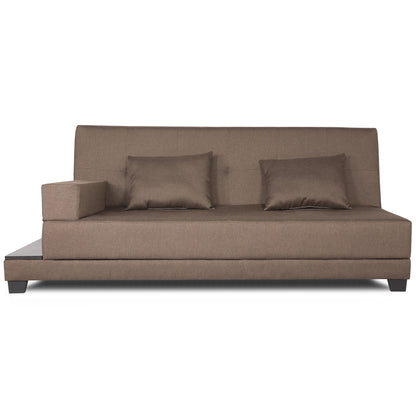 Adorn India Blake 3 Seater Sofa Cum Bed (Camel)