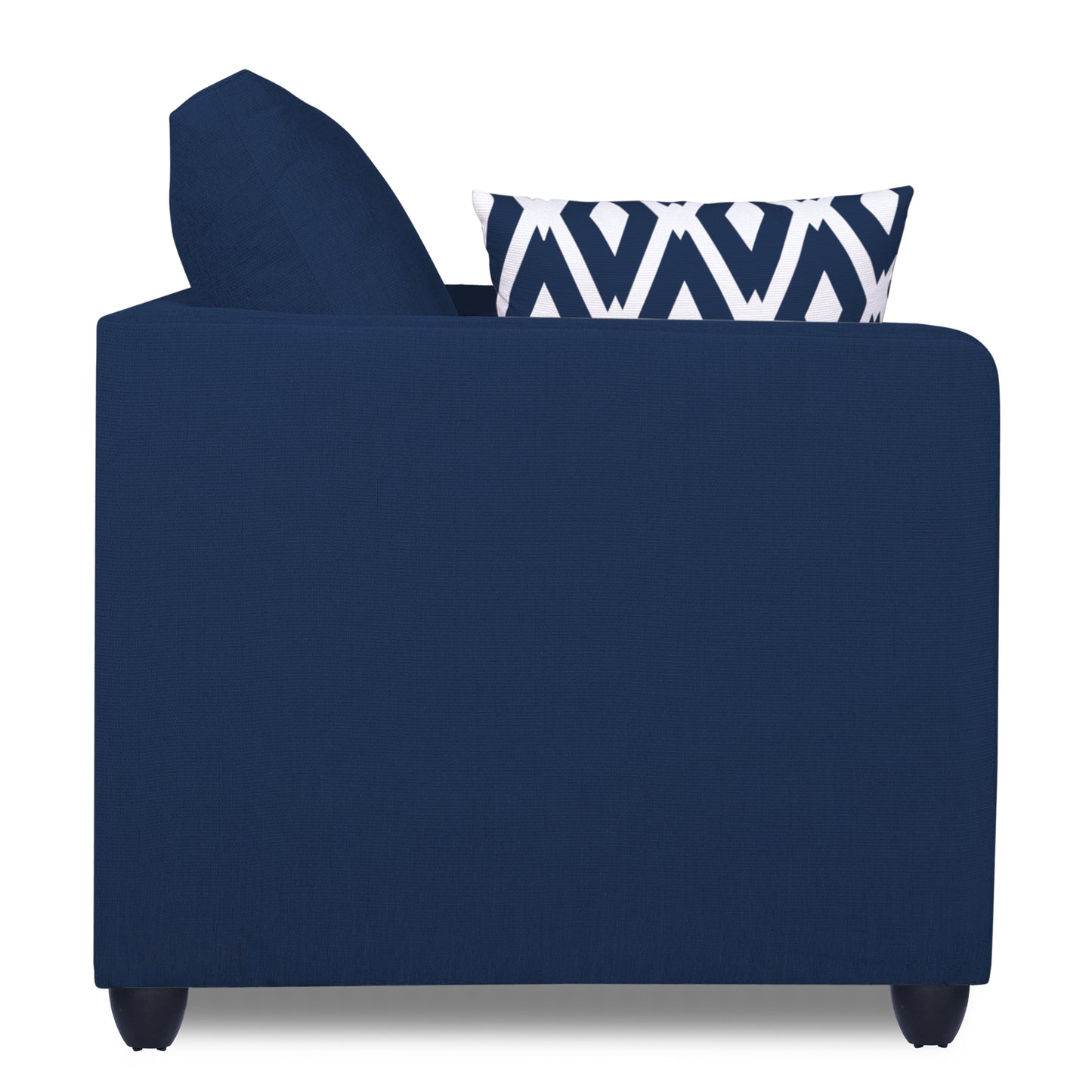 Adorn India Zink Straight Line 3-1-1 5 Seater Sofa Set (Blue)