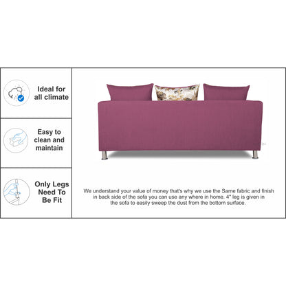 Adorn India Sal Alita 3-1-1 Compact 5 Seater Sofa Set (Light Purple)
