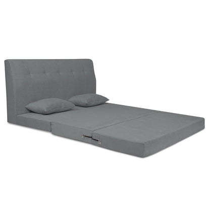 Adorn India Easy Highback 3 Seater Sofa Cum Bed Decent 6' x 6' (Grey) (1 Year Warranty)