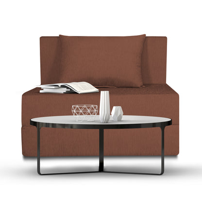 Adorn India Easy Single Seater Sofa Cum Bed Alyn 3'x 6' (Brown)